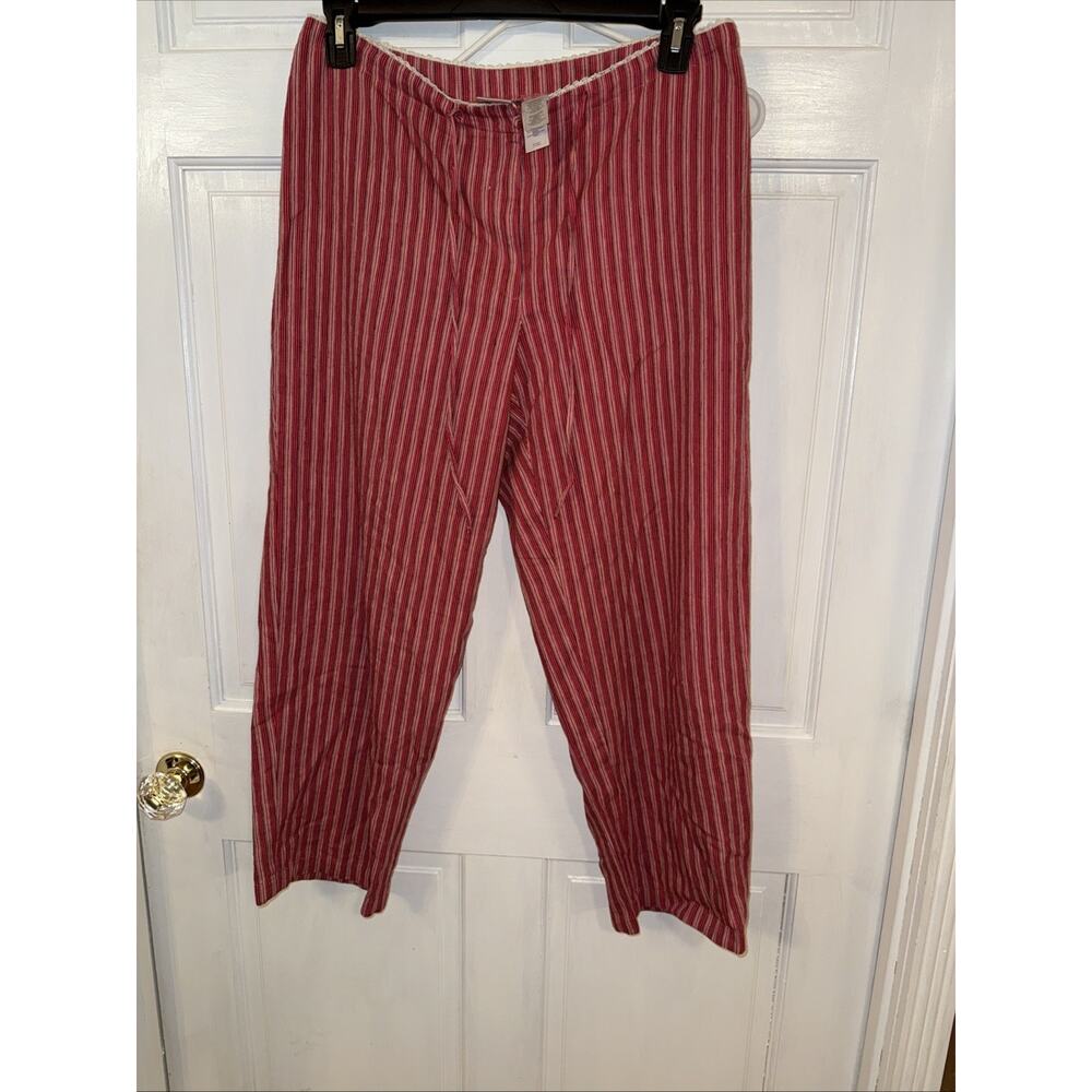 Emma James red stripe drawstring Sleep pant Size 8